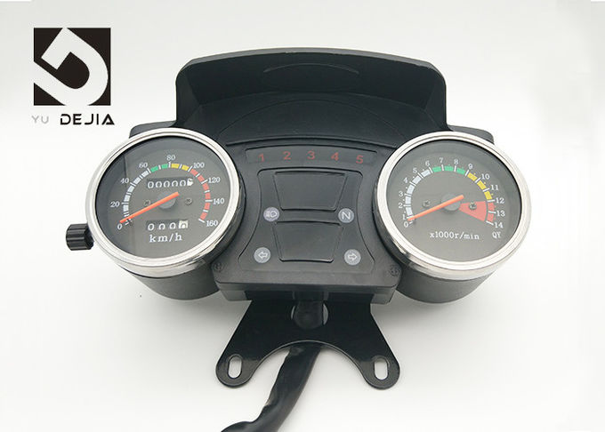 Tacômetro oriental do velocímetro da motocicleta do F2 Digital do vermelho com luz de advertência de óleo de motor