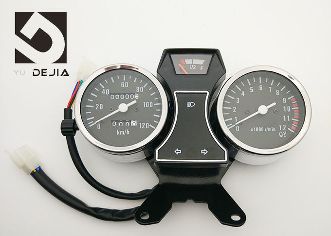 Enegreça o velocímetro de 12 Digitas da motocicleta do volt para a exposição do calibre de combustível 90-A